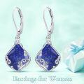 wholesale Filigree Teardrop Earrings 925 Sterling Silver Gemstone Leverback Earrings Jewelry Birthday Christmas Gifts For Women -0-3