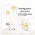 wholesale 14K Gold Pearl Starfish Stud Earrings for Women Sea Life  Ideas-0-1