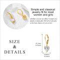 wholesale 14K Yellow Gold Moissanite Lever-Back Drop Earrings, Brilliant Dangle Jewelry for Women, Gift Box-0-4