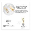 wholesale 14K Yellow Gold Moissanite Lever-Back Drop Earrings, Brilliant Dangle Jewelry for Women, Gift Box-0-4