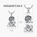 wholesale Sterling Silver Celtic Knot Necklace with Animals Pendant Jewelry for Men Women-0-14