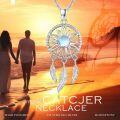 wholesale 925 Sterling Silver Dreamcatcher Feather Pendant Necklaces for Women - I Love You to the Moon & Back-0-5