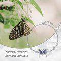 wholesale 925 Sterling Silver Butterfly Bracelet with Birthstone Anniversary Christmas Gifts for Women-0-3