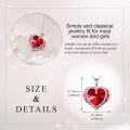 wholesale Sterling Silver Austrian Crystals Love Heart Pendant Necklace for Women-0-10