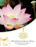 wholesale 14K Gold Moonstone Lotus Flower Pendant Necklaces - Soberity Spiritual Gifts for Women-0-1