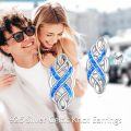 wholesale 925 Sterling Silver Celtic Knot Opal Stud Earrings for Women - Good Luck Irish Jewelry-0-11