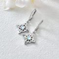 wholesale 925 Sterling Silver Moonstone Celtic Knot Drop Dangle Hook Earrings s for Women and Teenage Girl-0-3
