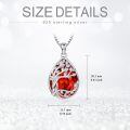 TOUPOP Sterling Silver Crystal Tree Of Life Birthstone Necklace Family Pendant Gift-0-5
