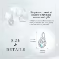 wholesale 925 Sterling Silver Black Pearl & Cubic Zirconia Celtic Dangle Hoop Earrings Wholesale for Women - Irish  Ideas-0-6