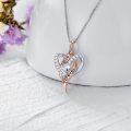wholesale TOUPOP Mothers Day Gifts For Women Sterling Silver Forever Love Heart Pendant Necklace Jewelry Birthday Anniversary Valentiens Day Christmas Gifts For Her Wife Girlfriend Mom -0-3