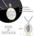 wholesale 925 Sterling Silver St Christopher Pendant Necklace with Chain - Religious Gift for Men and Boys-0-5
