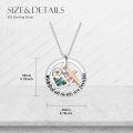 wholesale 925 Sterling Silver Abalone Shell and Tiger Eye Stone Cross Pendant Necklace with Inspirational Message With God All Things Are Possible for Women Girls  43cm Chain Length-0-3