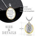 wholesale 925 Sterling Silver St Florian Pendant Necklace with Bible Verse Protection Gift for Men Women-0-3