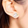 wholesale 925 Sterling Silver Elephant Palm Tree Stud Earrings for Women - Hypoallergenic Gift Idea-0-1