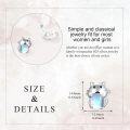 wholesale 925 Sterling Silver Moonstone Cat Guinea Pig Stud Earrings for Women-0-5