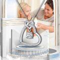 wholesale 925 Sterling Silver 925 & Cubic Zirconia Infinity Heart Pendant Necklace for Women Gifts-0-1