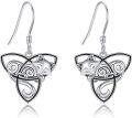 wholesale 925 Sterling Silver Celtic Fox Dangle Earrings - Unique Gifts for Women-0-0