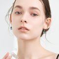 wholesale 925 Sterling Silver Watermelon Tourmaline Water Drop Dangle Earrings-0-1