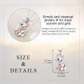 wholesale 925 Sterling Silver Cute Fox Cartoon Pendant Necklace for Women Gifts-0-6