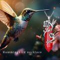wholesale Sterling Silver Quartz Hummingbird Necklace Gift for Women Mom-0-43