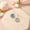 wholesale TOUPOP Sea Turtle Earrings For Women Sterling Silver Turtle Palm Tree Earrings With Blue Crystal Ocean Sea Turtle Jewelry Birthday Christmas Gifts For Women -0-5