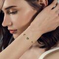 wholesale Gold 14K Moon Heart Star Charm Bracelet Black Crystal Birthday Gifts for Her-0-1