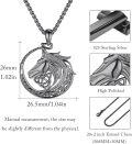 wholesale 925 Sterling Silver &  Celtic Knot Horse Head Pendant Necklace  Norse Viking Jewelry for Men Women Gifts-0-5