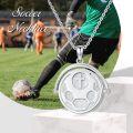 wholesale 925 Sterling Silver Soccer Ball & Cross Pendant Necklace for Women Men Christian Gifts Sport Faith Jewelry-0-1