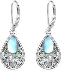 wholesale 925 Sterling Silver Abalone Shell Butterfly Filigree Drop Dangle Earrings for Women-Butterfly