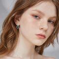 wholesale 925 Sterling Silver Teardrop Earrings With Black Onyx Stone-0-5