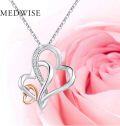 wholesale S925 Sterling Silver Infinity Love Heart Necklace for Grandma Gifts Jewelry Rose Gold/Golden Tone Mother's Day Birthday Gifts-0-2