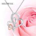 wholesale S925 Sterling Silver Infinity Love Heart Necklace for Grandma Gifts Jewelry Rose Gold/Golden Tone Mother's Day Birthday Gifts-0-2