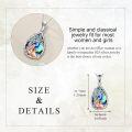 wholesale 925 Sterling Silver Abalone Shell Tree of Life Pendant Necklace with Chain 45cm Length-0-1