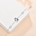 wholesale 925 Sterling Silver Penguin Heart Bracelet for Women Daughter Her Adjustable s-0-1