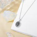 wholesale 925 Sterling Silver Oxidized Floral Oval Locket Bracelet With Filling Tool Set-0-9
