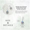 wholesale 925 Sterling Silver Labradorite Teardrop Filigree Leverback Earrings-0-4