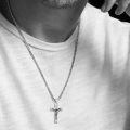 wholesale 925 Sterling Silver Crucifix Pendant Necklace-0-1