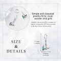 wholesale 925 Sterling Silver Opal Axe Drop Dangle Earrings Norse Viking s for Women-0-4