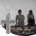 wholesale 925 Sterling Silver Celtic Knot Trinity Circle Cross Keepsake Pendant Urn Necklace for Ashes Memorial s-0-2