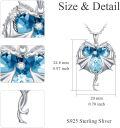 wholesale Sterling Silver Austrian Crystal Dragon Necklace for Women Girls-0-21