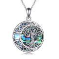 wholesale 925 Sterling Silver Tree Of Life Moonstone Necklace-0-0