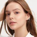 wholesale 925 Sterling Silver Chain Gear Studs: Gothic Punk Style Earings for Women & Men-0-1