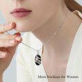 wholesale 925 Sterling Silver Mom Moss Agate Pendant Necklace Two Tone Rose Gold-0-32