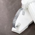 wholesale 925 Sterling Silver Metal Rune Design Adjustable Cuff Bracelet for Men & Women-0-2