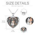 TOUPOP Sterling Silver Rose Heart Locket Necklace Gift Always In My Heart-0-5