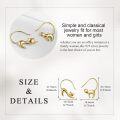 wholesale Gold 925 Sterling Silver Cat Shape Drop Earrings for Women Girls Gifts -0-4
