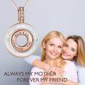 wholesale TOUPOP Mother's Day Gifts 925 Sterling Silver Created Opal Always My Mother Forever My Friend Mothers Necklace For Mom From Daughter Son I Love You Mom Necklace Birthday Gifts For Mother -0-1