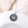 wholesale 925 Sterling Silver Taurus Zodiac Pendant Necklace Lab Created Moissanite Star Platinum Plated-0-2