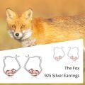 wholesale 925 Sterling Silver Fox Shape Studs  for Girls and Women-0-4