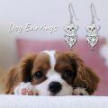wholesale Metal Birthstone Dog Earring Maltese Dangle Earrings Gift for Women-0-4